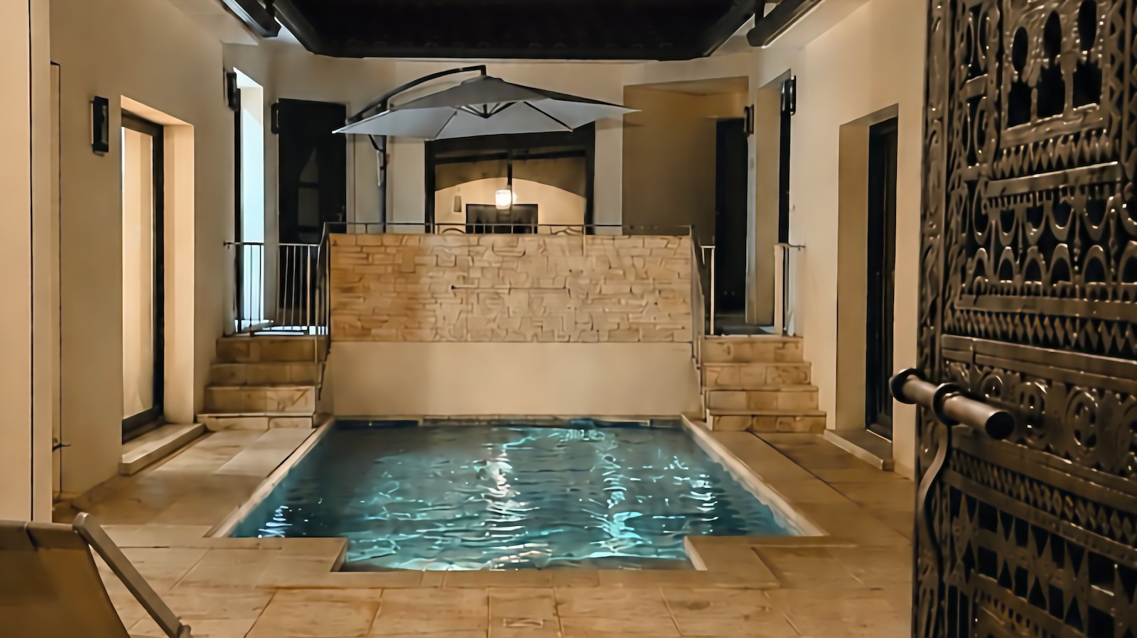 piscine le paladori nuit